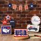 12 Pcs Patriotic Tiered Tray Decor Set Red White Blue Memorial Day Table Decor Rustic Farmhouse 4th of July Decoration for Independence Day 250th Anniversary Home Kitchen